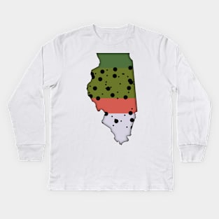 Illinois Trout Kids Long Sleeve T-Shirt